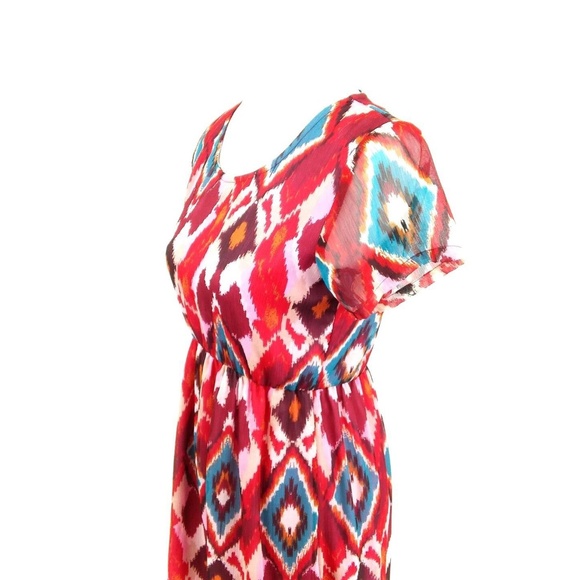 Fit & Flare Dress Red  Sz S - Picture 4 of 8